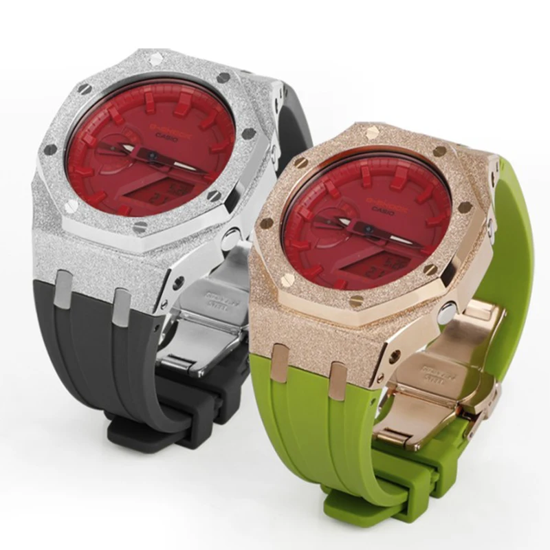 For Casio G shock GA2100 3rd Mod Metal Case Bezel Bracelet Silicone Strap men's watch Gen3 Modification accessories
For Casio G shock GA2100 3rd Mod Metal Case Bezel Bracelet Silicone Strap men's watch Gen3 Modification accessories