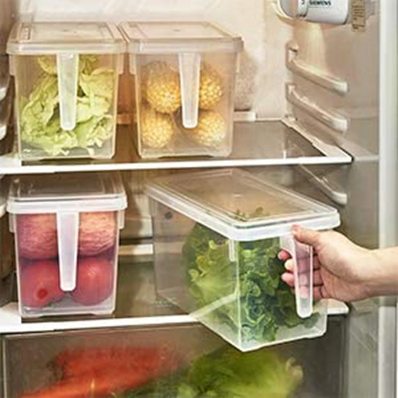 4 Pcs Plastic Food Storage Box, with Lid and Handle, Food Storage Storage Box, Suitable for Kitchen Refrigerators
4 Pcs Plastic Food Storage Box, with Lid and Handle, Food Storage Storage Box, Suitable for Kitchen Refrigerators