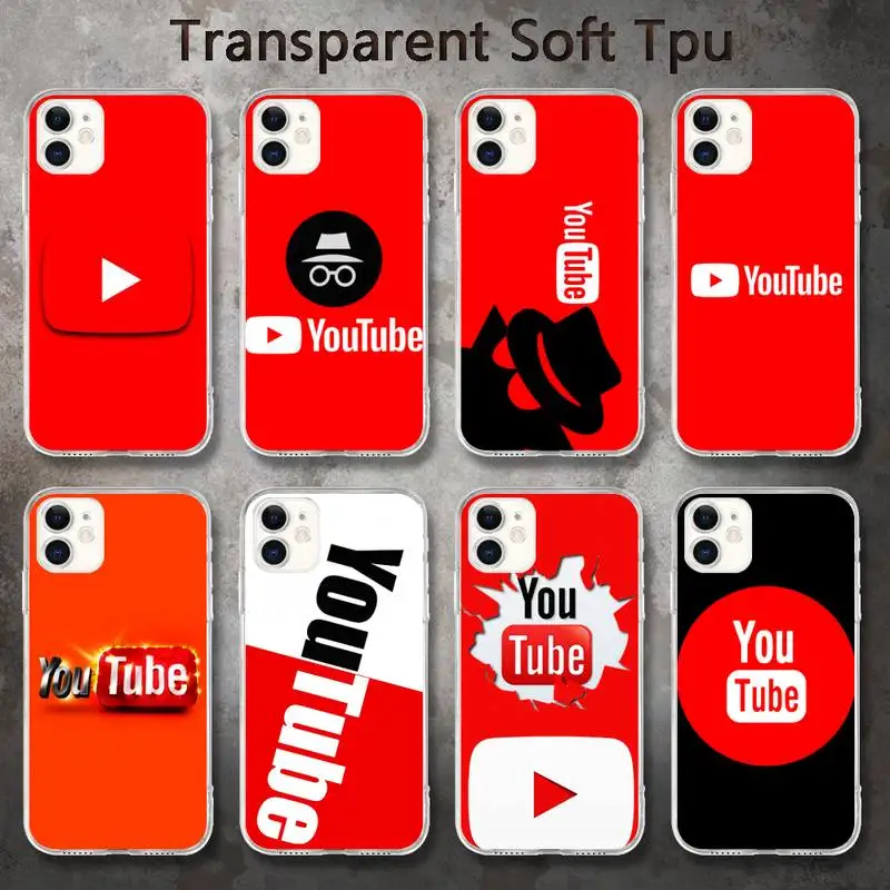 Hot Youtube logo Phone Case for iPhone 8 7 6 6S Plus X 5S SE 2020 XR 11 pro XS MAX 12 12Mini
Hot Youtube logo Phone Case for iPhone 8 7 6 6S Plus X 5S SE 2020 XR 11 pro XS MAX 12 12Mini