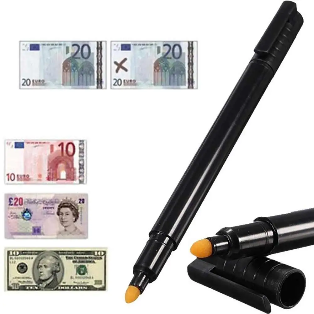 Portable Money Checker Bank Note Tester Pen Counterfeit Detector Marker Capacitor Mark Pen Sign Pen Black,Blue,White Banknote
Portable Money Checker Bank Note Tester Pen Counterfeit Detector Marker Capacitor Mark Pen Sign Pen Black,Blue,White Banknote