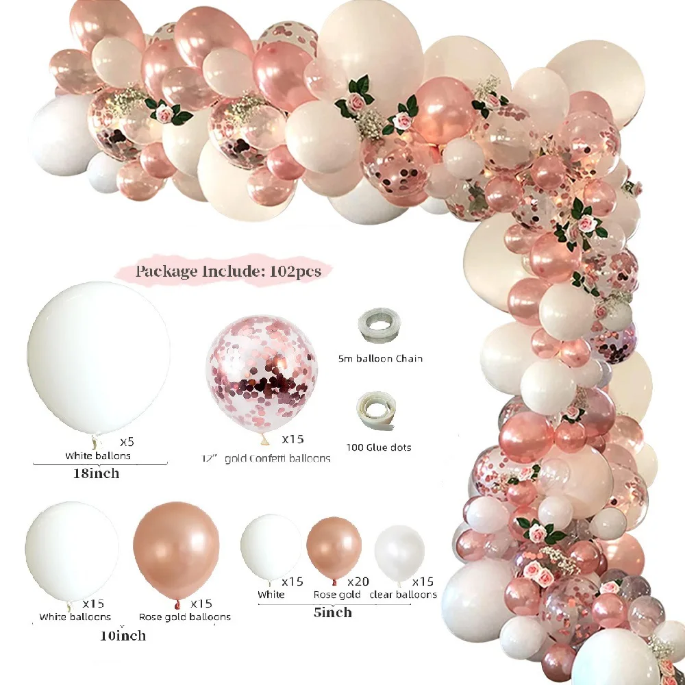 Rose Gold Confetti Balloon Garland Stand Balloon Arch Set Bachelorette Baby Shower Wedding Theme Party Helium Ballons Decor
Rose Gold Confetti Balloon Garland Stand Balloon Arch Set Bachelorette Baby Shower Wedding Theme Party Helium Ballons Decor