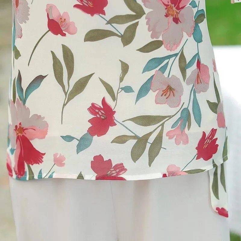 Mom Fashion Classy Patchwork two piece set Casual outfits summer Print O-Neck short sleeves Pullover +Wide Leg Pants plus size
Mom Fashion Classy Patchwork two piece set Casual outfits summer Print O-Neck short sleeves Pullover +Wide Leg Pants plus size