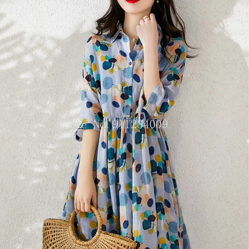 Short Sleeve Dress Women Pleated Dot Leisure Chic Turn-down Collar Elegant Summer Thin Loose Ruched Stylish Womens Vestidos Slim
Short Sleeve Dress Women Pleated Dot Leisure Chic Turn-down Collar Elegant Summer Thin Loose Ruched Stylish Womens Vestidos Slim
