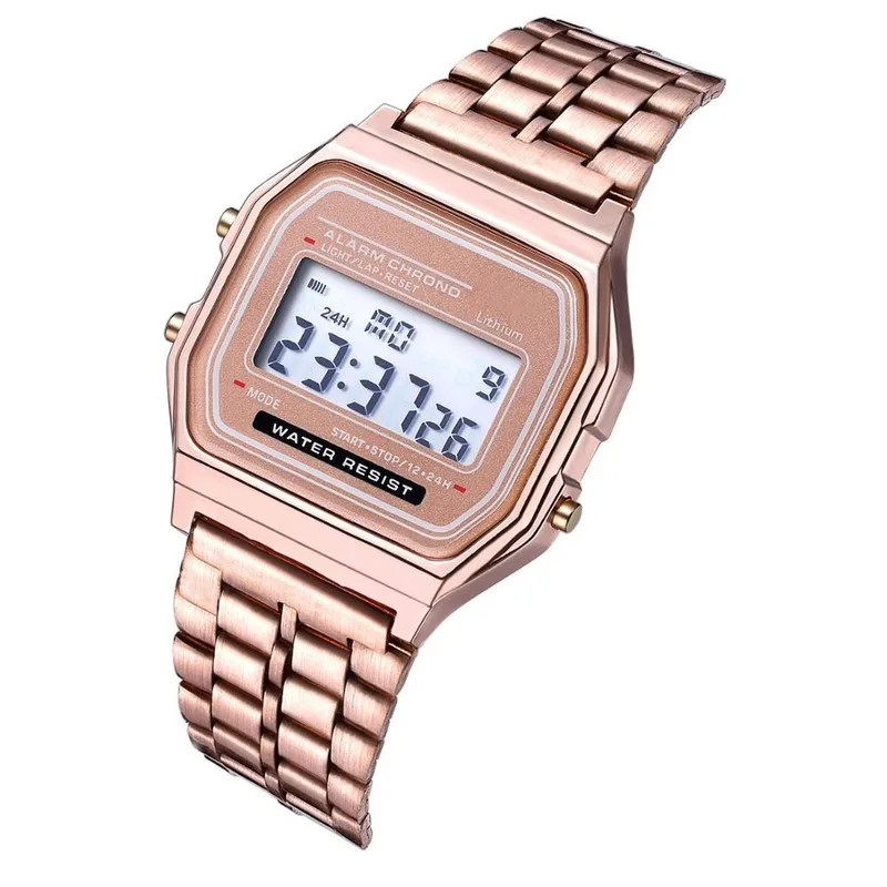 Luxury Rose Gold Women Digital Watch Ultra-thin Steel LED Electronic Wrist Watch Luminous Clock Ladies Watch
Luxury Rose Gold Women Digital Watch Ultra-thin Steel LED Electronic Wrist Watch Luminous Clock Ladies Watch