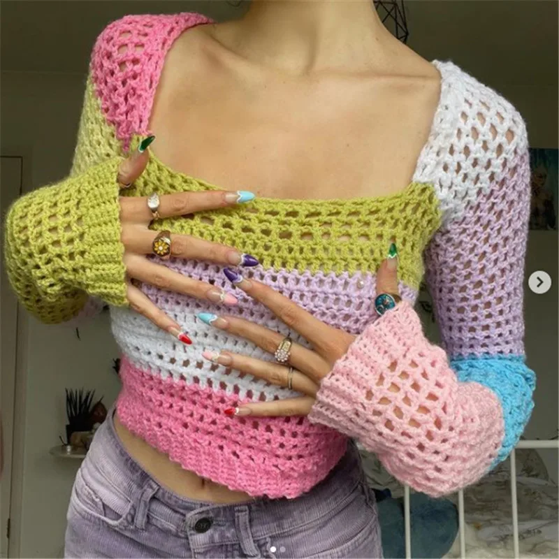 Hirigin Autumn Loose Pullovers Streetwear Vintage Harajuku Cute Knitwear Retro Shirt Women Striped Print Y2K Knitted Sweaters
Hirigin Autumn Loose Pullovers Streetwear Vintage Harajuku Cute Knitwear Retro Shirt Women Striped Print Y2K Knitted Sweaters