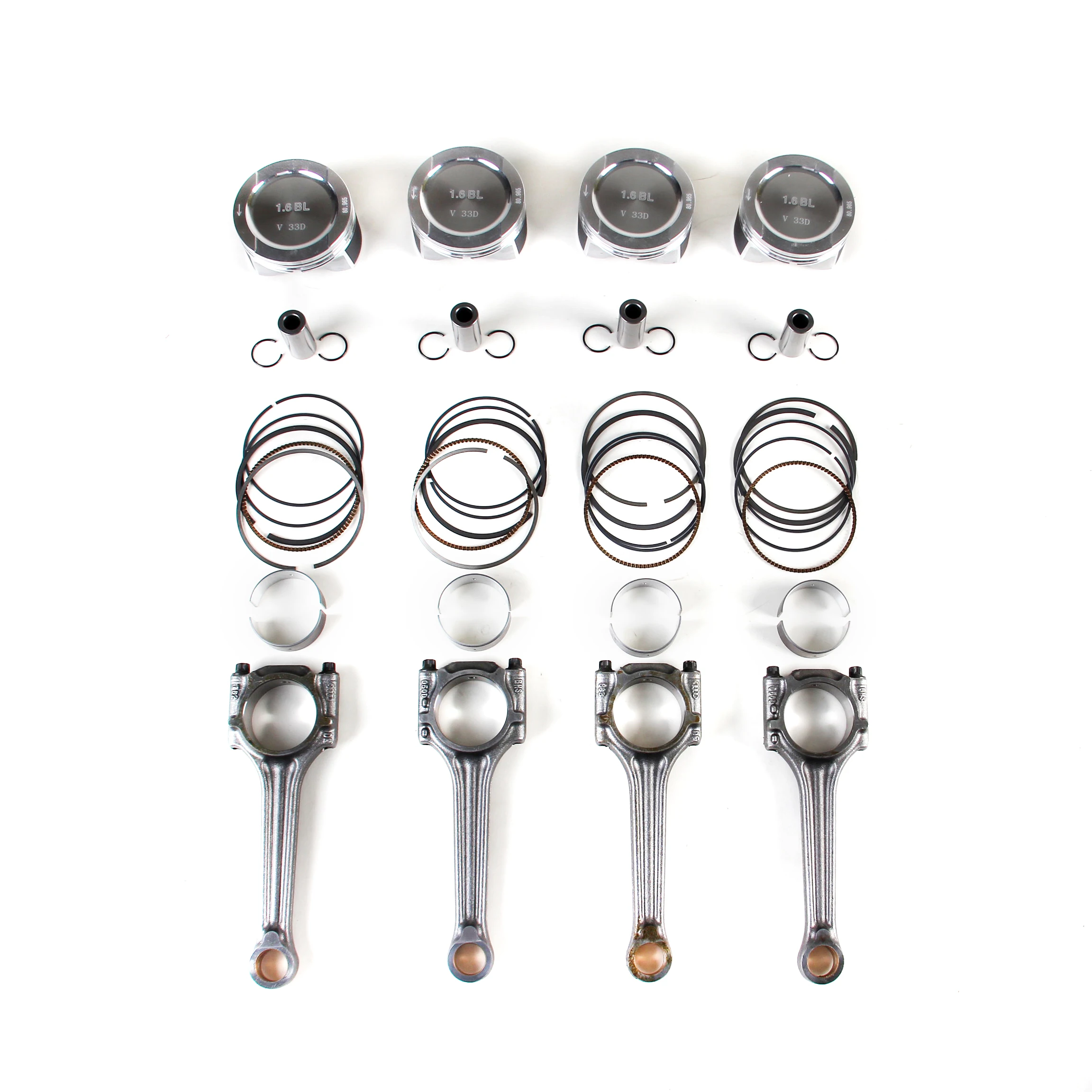 Fit For VW POLO 1.6L BCD Piston Ring Assembly&Connecting Rod&Bearing Shell Fit 06A107065AN 06B198701B
Fit For VW POLO 1.6L BCD Piston Ring Assembly&Connecting Rod&Bearing Shell Fit 06A107065AN 06B198701B