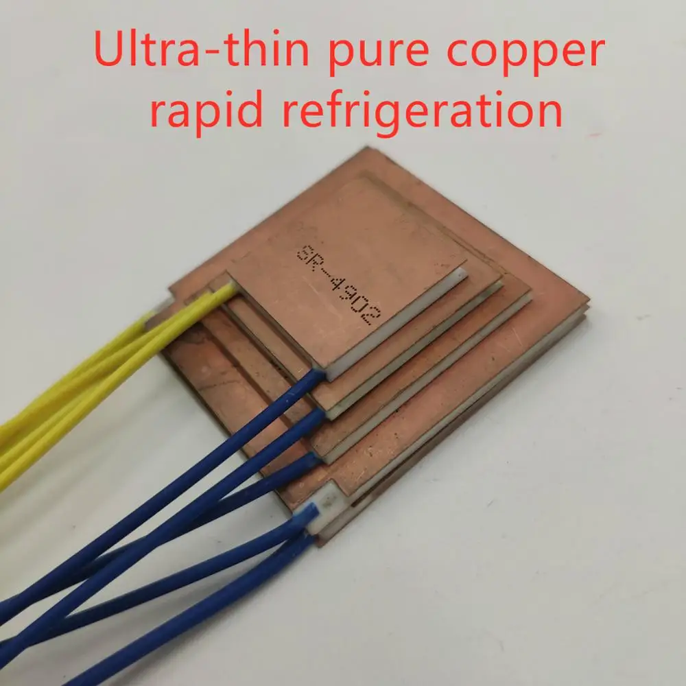 SR-4902 Pure Copper Ultra-Thin Refrigerating Sheet TECu1-12706 40*40*2MM Water Dispenser Car Refrigerator Thermoelectric Cooler
SR-4902 Pure Copper Ultra-Thin Refrigerating Sheet TECu1-12706 40*40*2MM Water Dispenser Car Refrigerator Thermoelectric Cooler