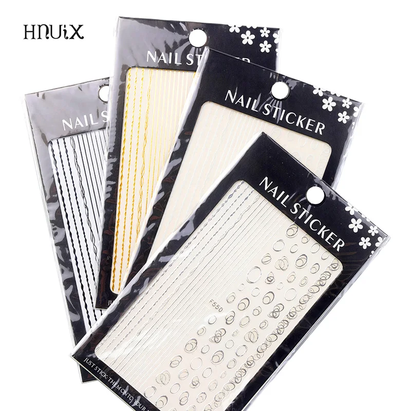 Gold 3D Nail Sticker Lines Geometric Strip Heart Self Adhesive Nail Art DIY Transfer Stickers Manicure Tips Decoration
Gold 3D Nail Sticker Lines Geometric Strip Heart Self Adhesive Nail Art DIY Transfer Stickers Manicure Tips Decoration