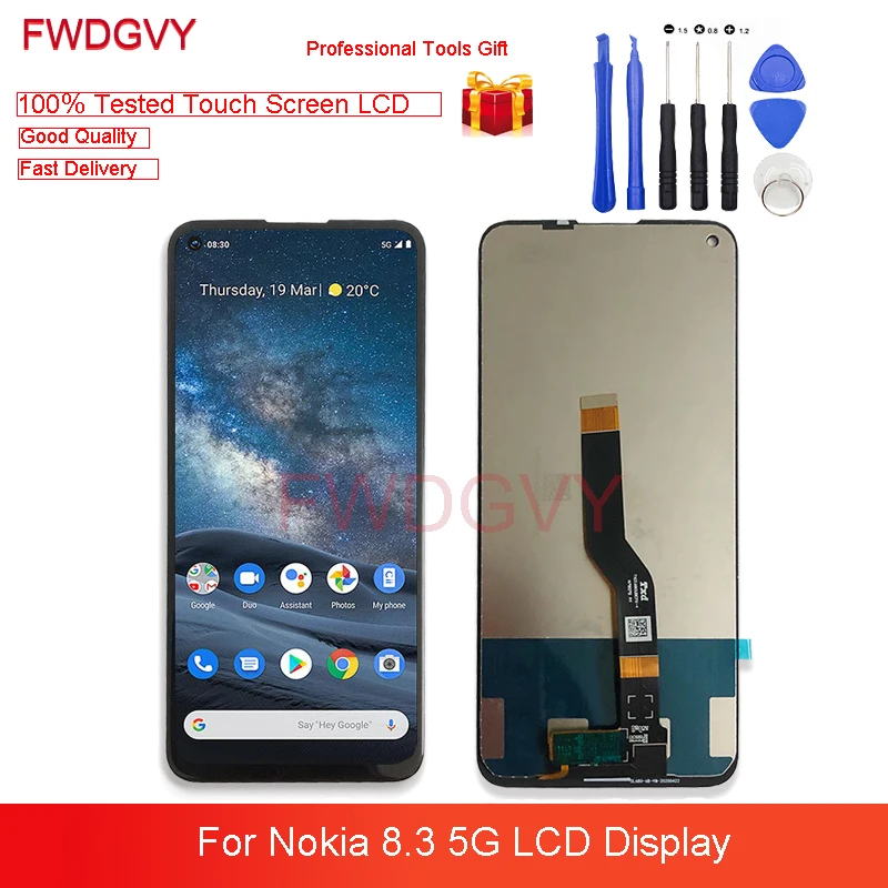 6,81 "для Nokia 8,3 5G ЖК-дисплей сенсорный экран дигитайзер в сборе полный комплект запасные части для Nokia 8,3 5G TA-1243, TA-1251 LCD s
6,81 "для Nokia 8,3 5G ЖК-дисплей сенсорный экран дигитайзер в сборе полный комплект запасные части для Nokia 8,3 5G TA-1243, TA-1251 LCD s