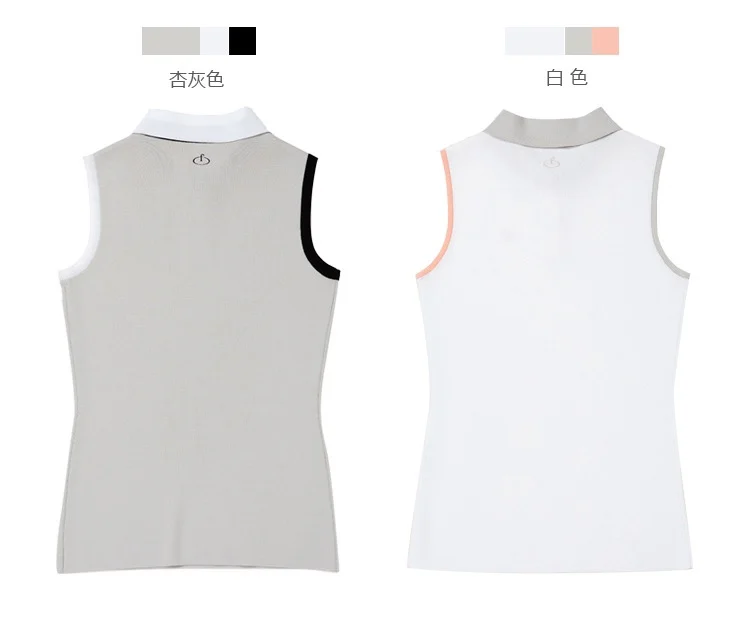 2021 Golf Apparel Sleeveless Vest Women's Polo Collar Summer Ice Silk Knitted Slim Stretch Top New 
2021 Golf Apparel Sleeveless Vest Women's Polo Collar Summer Ice Silk Knitted Slim Stretch Top New