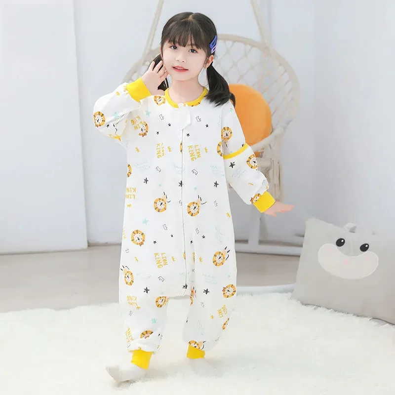 Cute Cartoon Pattern Split-leg Sleeping Bag Removable Sleeves Siamese Pajamas Boys Girls Universal Thin Homewear 0-7 Years Baby
Cute Cartoon Pattern Split-leg Sleeping Bag Removable Sleeves Siamese Pajamas Boys Girls Universal Thin Homewear 0-7 Years Baby