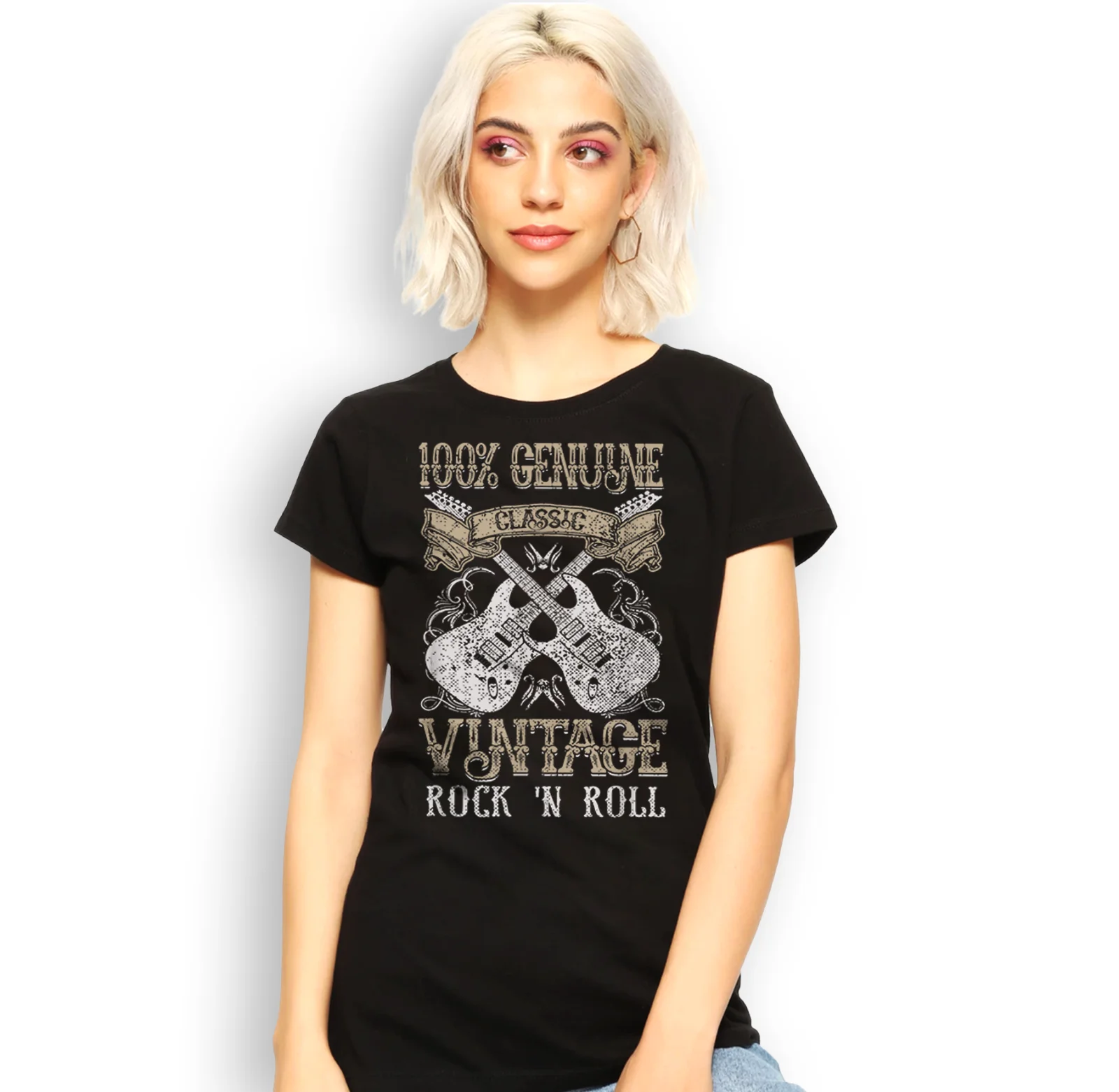 Rock 'n Roll Shirt ,Classic Vintage Rock 'n Roll Music Guitars T-Shirt Gift Versatile O - Collar Four - Season Printed T-shirt
Rock 'n Roll Shirt ,Classic Vintage Rock 'n Roll Music Guitars T-Shirt Gift Versatile O - Collar Four - Season Printed T-shirt