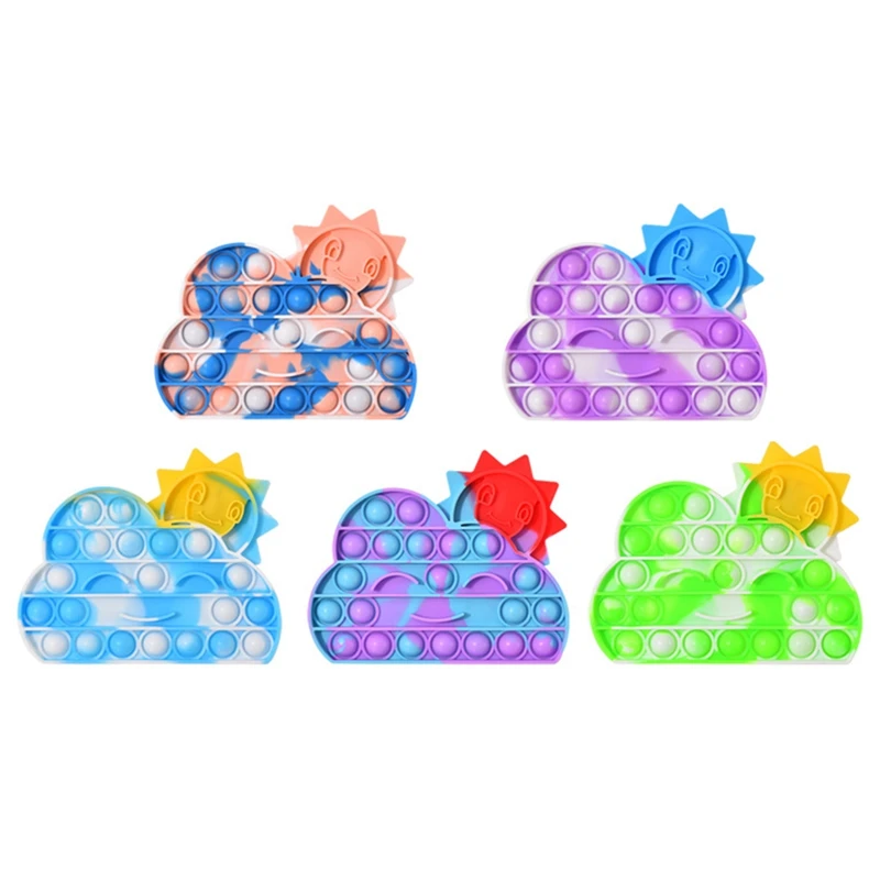Luminous Cloud Shape Finger Push It Bubble Fidget Toy Silicone Squeeze Stress Reliver Toys For Kids And Adult Depression Gift
Luminous Cloud Shape Finger Push It Bubble Fidget Toy Silicone Squeeze Stress Reliver Toys For Kids And Adult Depression Gift