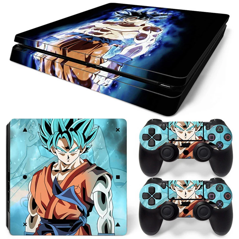 

Anime Goku for PS4 Slim Skin Sticker For PlayStation 4 Console and Controllers For PS4 Slim Gamepad Controller Sticker Decal
