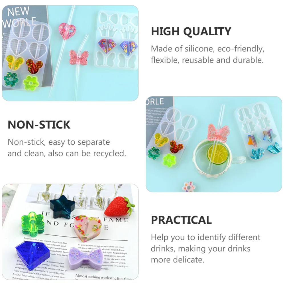 2pcs Straw Topper Attachment Molds Epoxy Resin Casting Mold Crafts Making Molds
2pcs Straw Topper Attachment Molds Epoxy Resin Casting Mold Crafts Making Molds