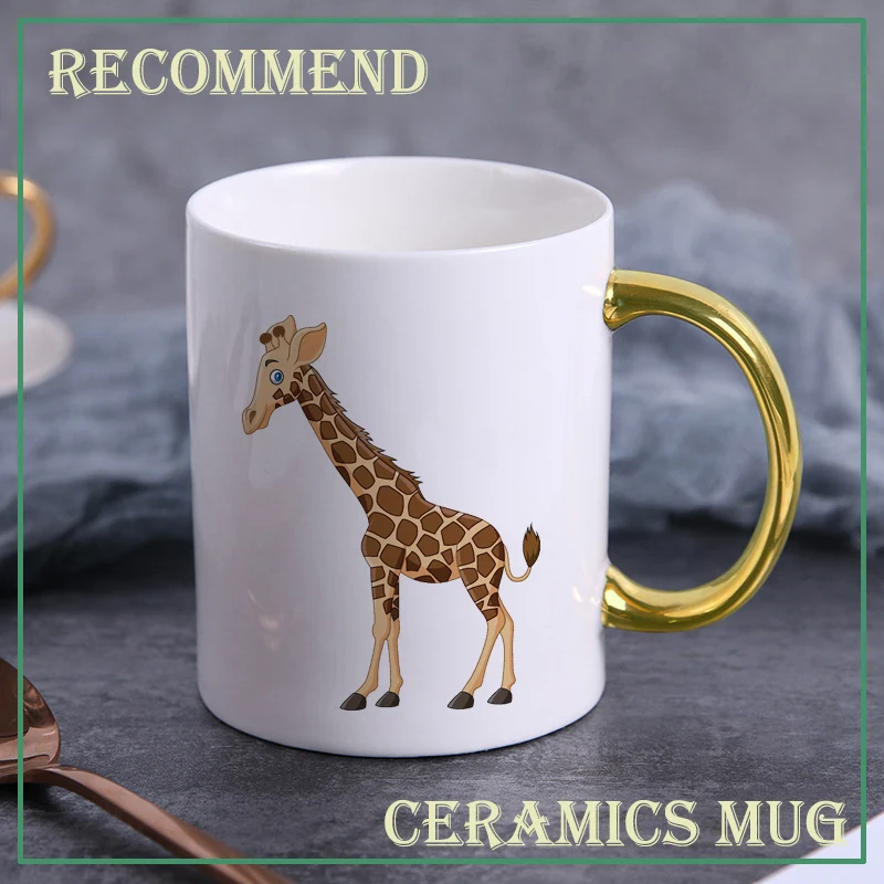 

400 мл без рукавов с изображением жирафа, Керамика кружка Кофе стакан питья воды Кофе Чай чашки Новизна подарки молока чашка для питья KTDW-074