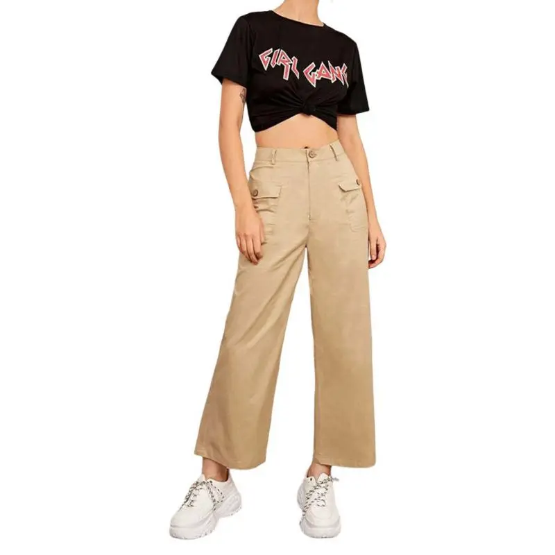 Autumn Female Casual Pants Trousers Solid Color Washed Cotton Turned Straight-leg Pants
Autumn Female Casual Pants Trousers Solid Color Washed Cotton Turned Straight-leg Pants