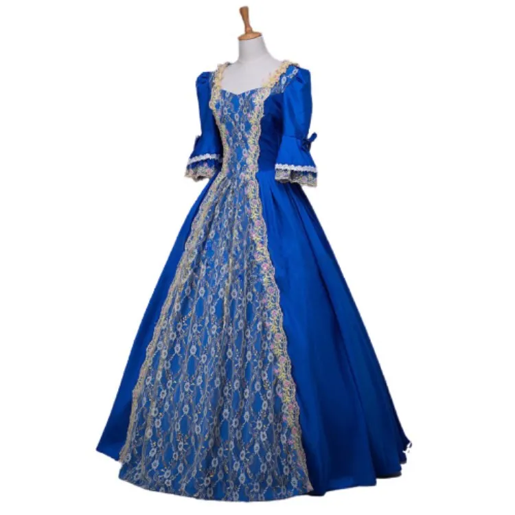 WEPBEL Summer Vintage Ball Gown Dress Women's Casual Square Collar Half Puff Sleeve Stitching Lace High Waist Slim Dress 
WEPBEL Summer Vintage Ball Gown Dress Women's Casual Square Collar Half Puff Sleeve Stitching Lace High Waist Slim Dress