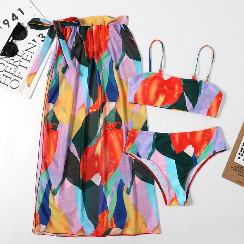 Three Piece Swimsuits Women 2021 Summer Fashion Push Up Tops High Waist Thongs Hip Scarf Quick Dry Beach Sexy Bathing Bikini
Three Piece Swimsuits Women 2021 Summer Fashion Push Up Tops High Waist Thongs Hip Scarf Quick Dry Beach Sexy Bathing Bikini