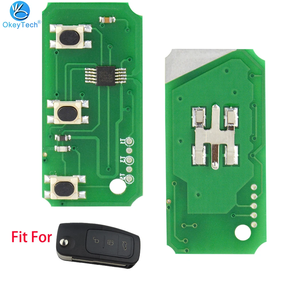 OkeyTech 433MHz Circuit Electronic Board For Ford Fusion Focus 2 3 Mondeo Fiesta C Max S Max Galaxy KA Transponder Folding Key 
OkeyTech 433MHz Circuit Electronic Board For Ford Fusion Focus 2 3 Mondeo Fiesta C Max S Max Galaxy KA Transponder Folding Key