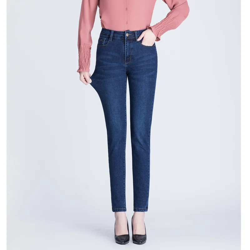 Autumn Spring Women Jeans Large Size New Fashion Solid Simple Casual High Waist Pencil Pants Elasticity Female Slimming Trousers
Autumn Spring Women Jeans Large Size New Fashion Solid Simple Casual High Waist Pencil Pants Elasticity Female Slimming Trousers