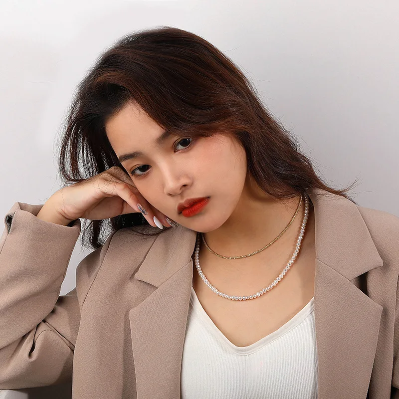 2021 Trendy S925 Sterling Silver Necklace Detachable Double Layer Pearl Cauliflower-Chain Pure Argentum Neck Jewelry for Women
2021 Trendy S925 Sterling Silver Necklace Detachable Double Layer Pearl Cauliflower-Chain Pure Argentum Neck Jewelry for Women