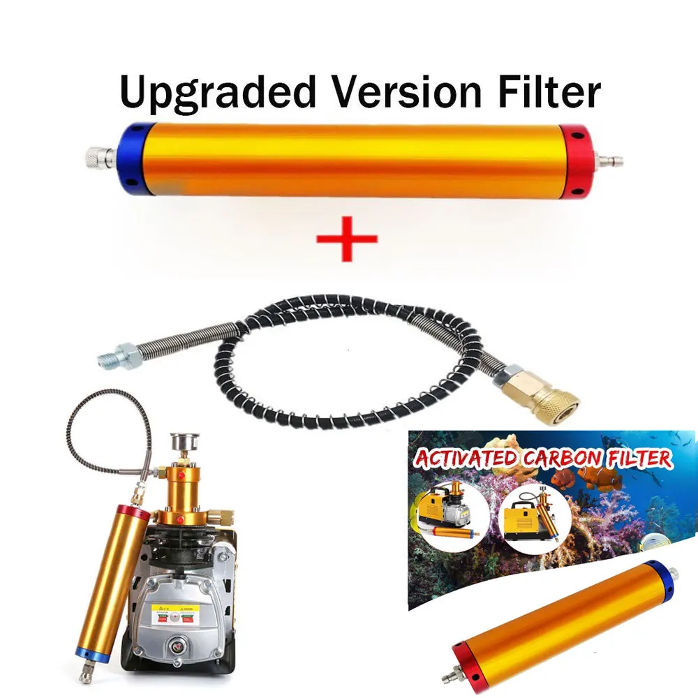 300bar High Pressure PCP Pump Filter Electric Compressor Diving Water-Oil Separator & Hose 
300bar High Pressure PCP Pump Filter Electric Compressor Diving Water-Oil Separator & Hose