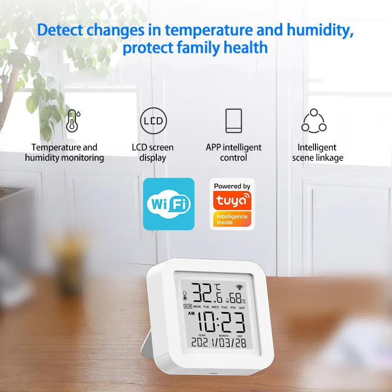 Home Smart Mini LCD Digital Thermometer Hygrometer Indoor Convenient Temperature Sensor Humidity Meter Gauge Instruments
Home Smart Mini LCD Digital Thermometer Hygrometer Indoor Convenient Temperature Sensor Humidity Meter Gauge Instruments