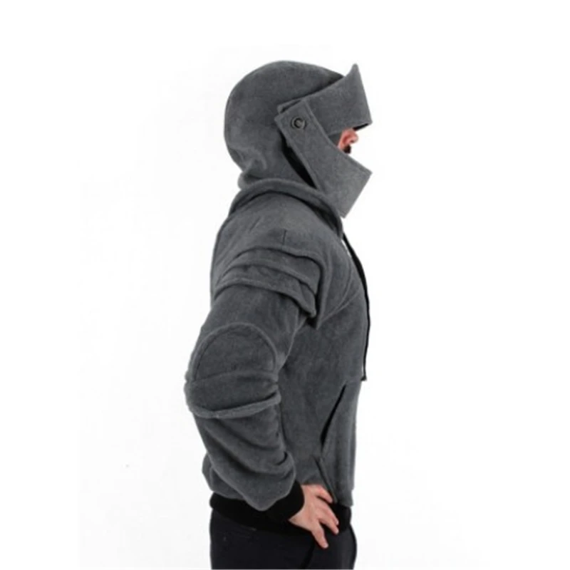 Medieval Vintage Warrior Knight Armor Mask Armor Hoodie Elbow Drawstring Mask Jacket Sweatshirt Men's Fall Winter Hoodie
Medieval Vintage Warrior Knight Armor Mask Armor Hoodie Elbow Drawstring Mask Jacket Sweatshirt Men's Fall Winter Hoodie