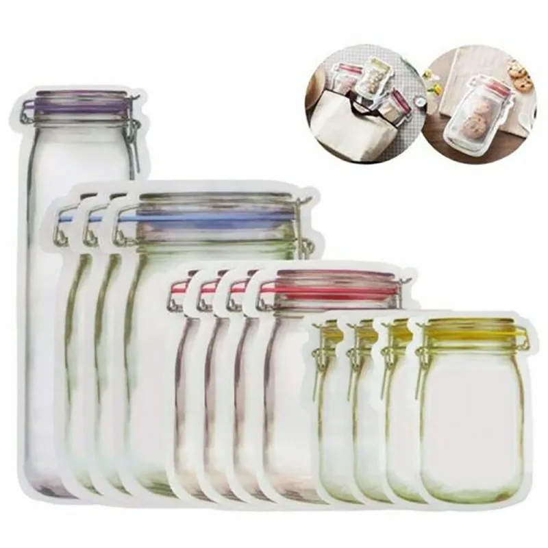 Kitchen Self-sealing Bag Portable Sealed Transparent Storage Bag Snacks Moisture-proof Fresh-keeping Bag 
Kitchen Self-sealing Bag Portable Sealed Transparent Storage Bag Snacks Moisture-proof Fresh-keeping Bag