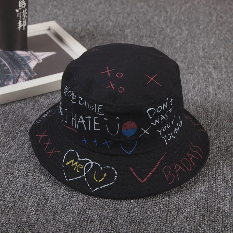 Letter Graffiti Bucket Hat Summer Men Women Foldable Shade Beach Fisherman Hats Unisex Outdoor Shade Beach Sun Cap
Letter Graffiti Bucket Hat Summer Men Women Foldable Shade Beach Fisherman Hats Unisex Outdoor Shade Beach Sun Cap