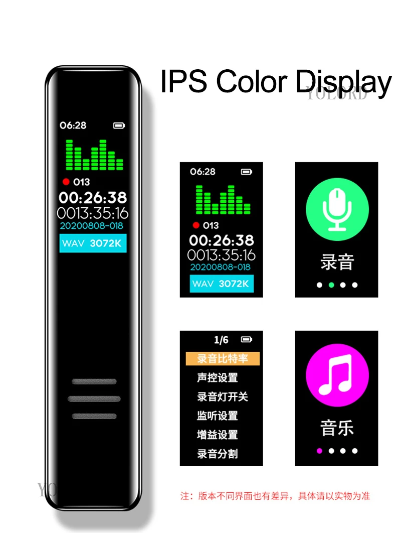 128GB New IPS Color Display Bluetooth Awesome Activate Audio Voice Recorder Pen Portable Outdoor MP3 Music Player
128GB New IPS Color Display Bluetooth Awesome Activate Audio Voice Recorder Pen Portable Outdoor MP3 Music Player