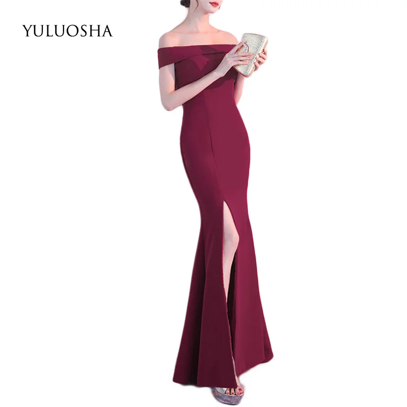 YULUOSHA New Fashion Boat Neck Sleeveless Slim Elegant Evening Party Prom Formal Gowns Long Dress Vestidos Robe Ceremonie Femme
YULUOSHA New Fashion Boat Neck Sleeveless Slim Elegant Evening Party Prom Formal Gowns Long Dress Vestidos Robe Ceremonie Femme