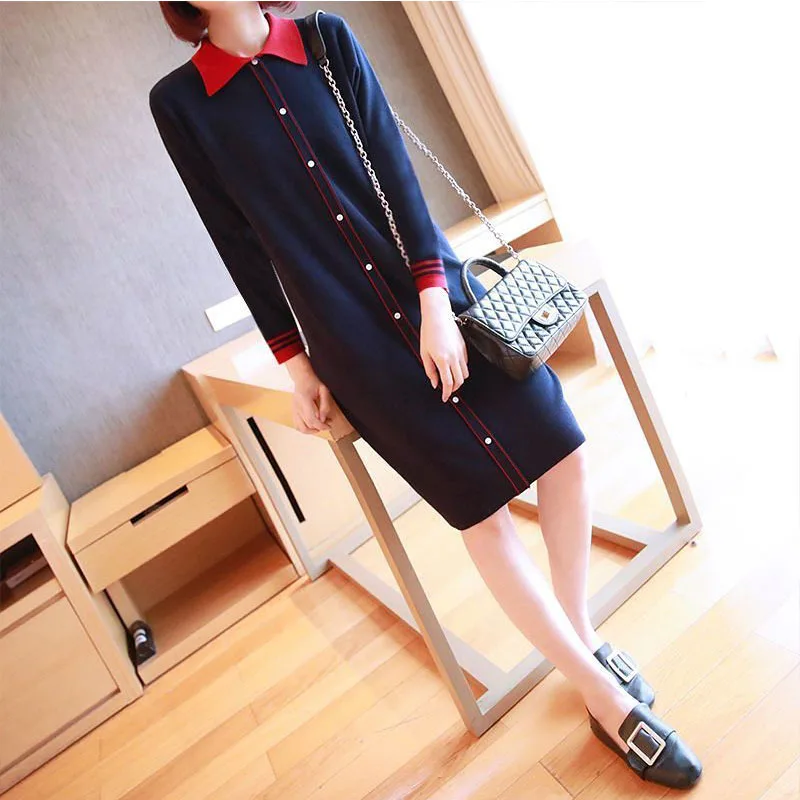 Autumn Women Solid Button Long Dresses Plus Size Lady Loose Full Sleeve Peter Pan Collar Causal Dresses AA289
Autumn Women Solid Button Long Dresses Plus Size Lady Loose Full Sleeve Peter Pan Collar Causal Dresses AA289