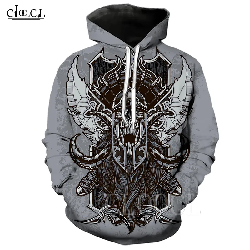 Толстовка с 3D принтом Viking Tattoo стильная толстовка капюшоном и длинным рукавом в