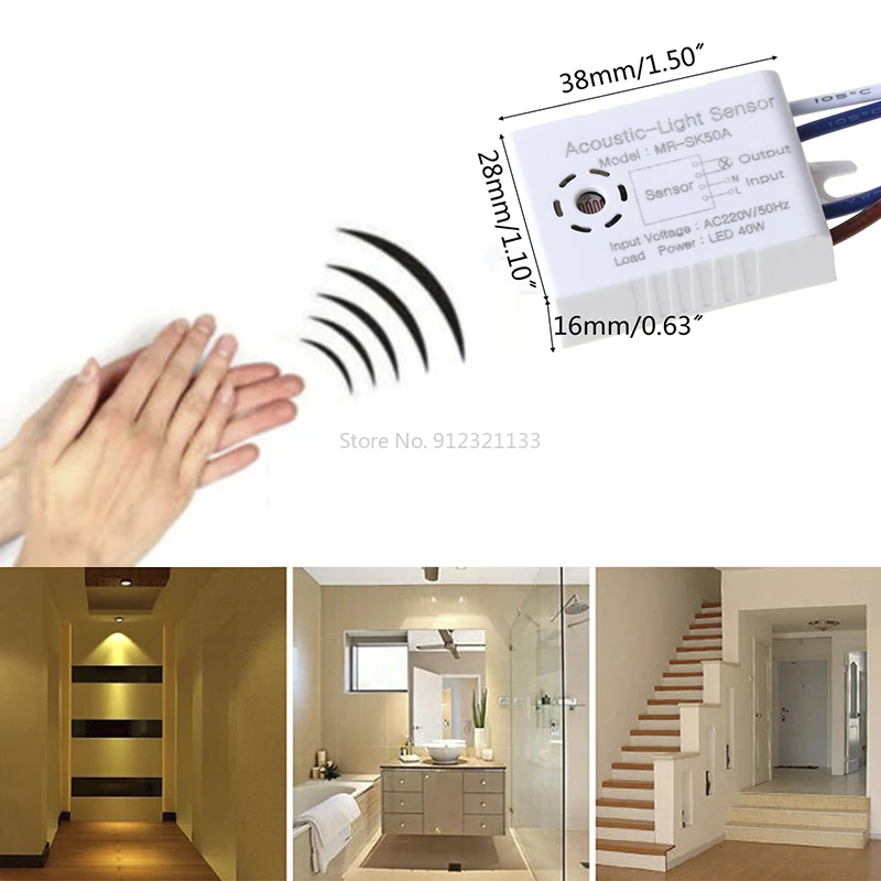 1PC Light Sensor Switch Detector Sound Voice Sensor Intelligent Auto on Off Smart Home Control for Corridor Bath Warehouse Stair
1PC Light Sensor Switch Detector Sound Voice Sensor Intelligent Auto on Off Smart Home Control for Corridor Bath Warehouse Stair