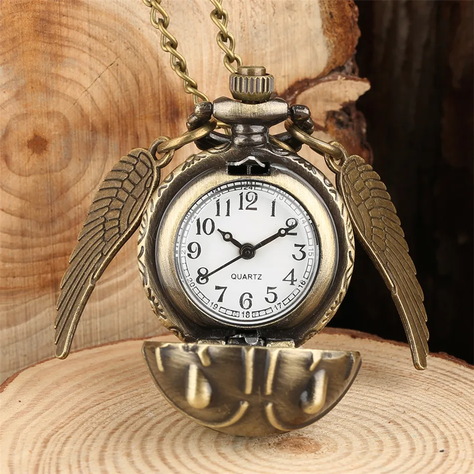Изысканные маленькие милые карманные часы в форме шара с подвеской-ожерельем