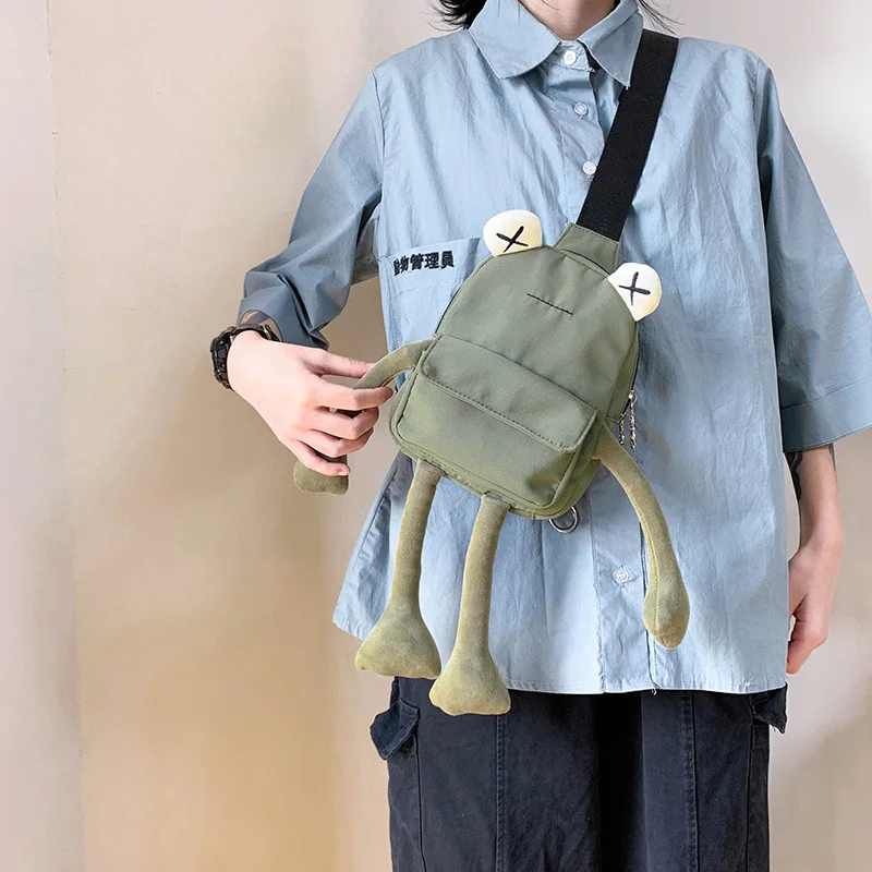 Tamara Personality Girl Small Bag Tide Cartoon Cute Frog Bags Casual Messenger Chest Unisex Shoulder Crossbody Women Bag
Tamara Personality Girl Small Bag Tide Cartoon Cute Frog Bags Casual Messenger Chest Unisex Shoulder Crossbody Women Bag
