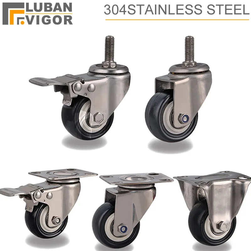 2inches Casters / wheels with 304 stainless steel frame,Polyurethane tread,mute,No rust,For Humid environment,Industrial casters 
2inches Casters / wheels with 304 stainless steel frame,Polyurethane tread,mute,No rust,For Humid environment,Industrial casters
