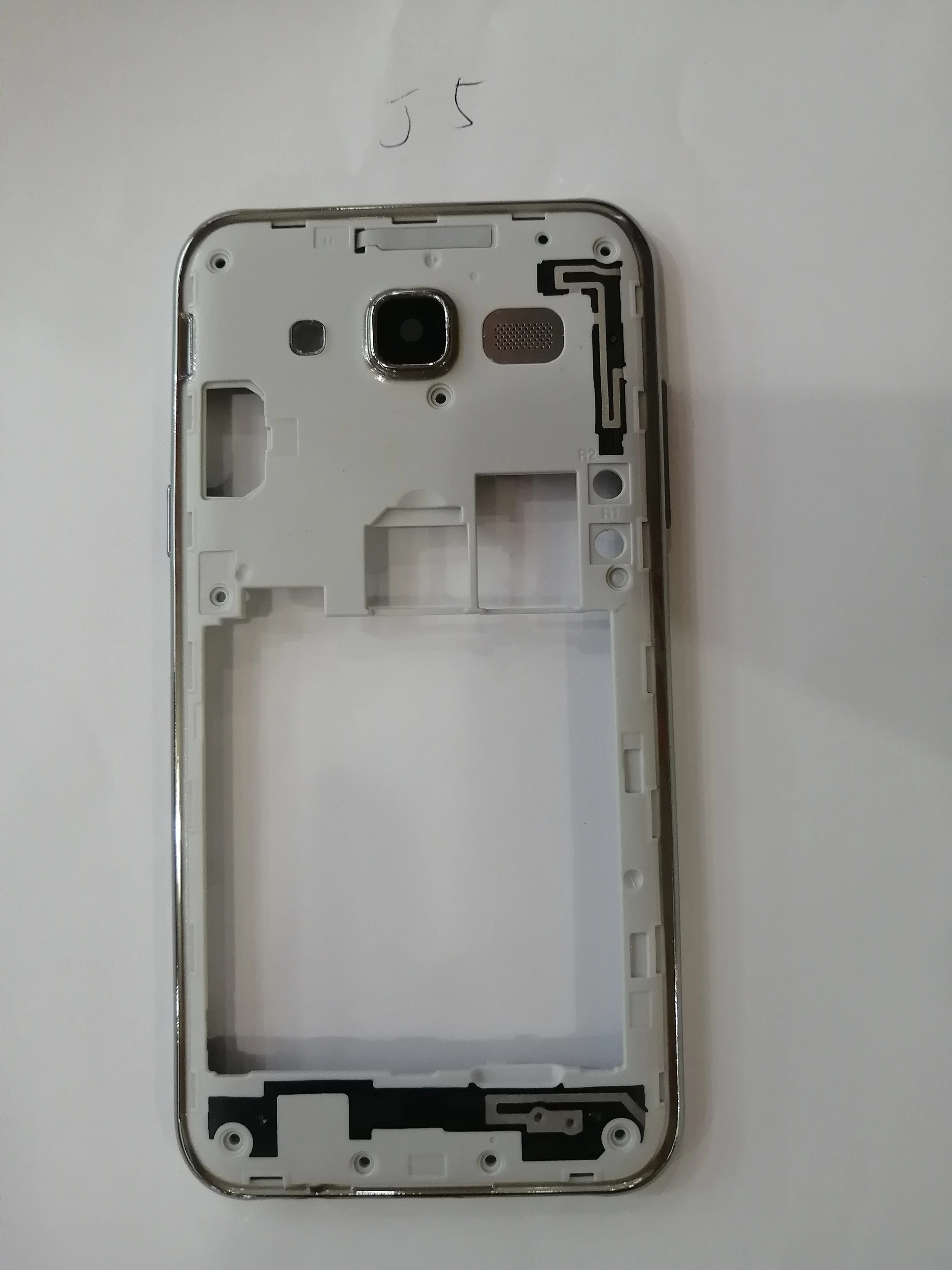 50 шт. средняя пластина рамка Корпус Крышка с объективом камеры для samsung Galaxy J5 J500