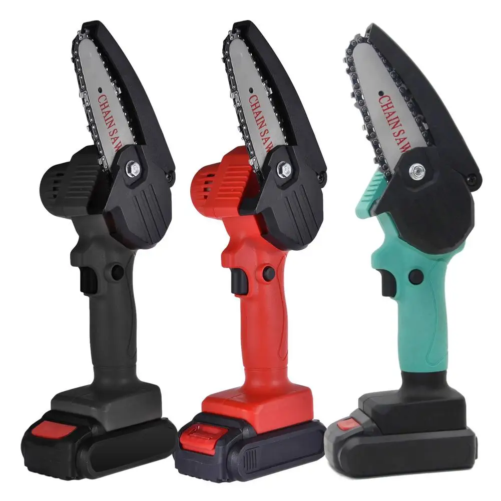 Upgrade Single-handed Chainsaw Mini Cordless Electric Saw with LED Illuminator Protective Bezel for Cutting Branches and Wood
Upgrade Single-handed Chainsaw Mini Cordless Electric Saw with LED Illuminator Protective Bezel for Cutting Branches and Wood