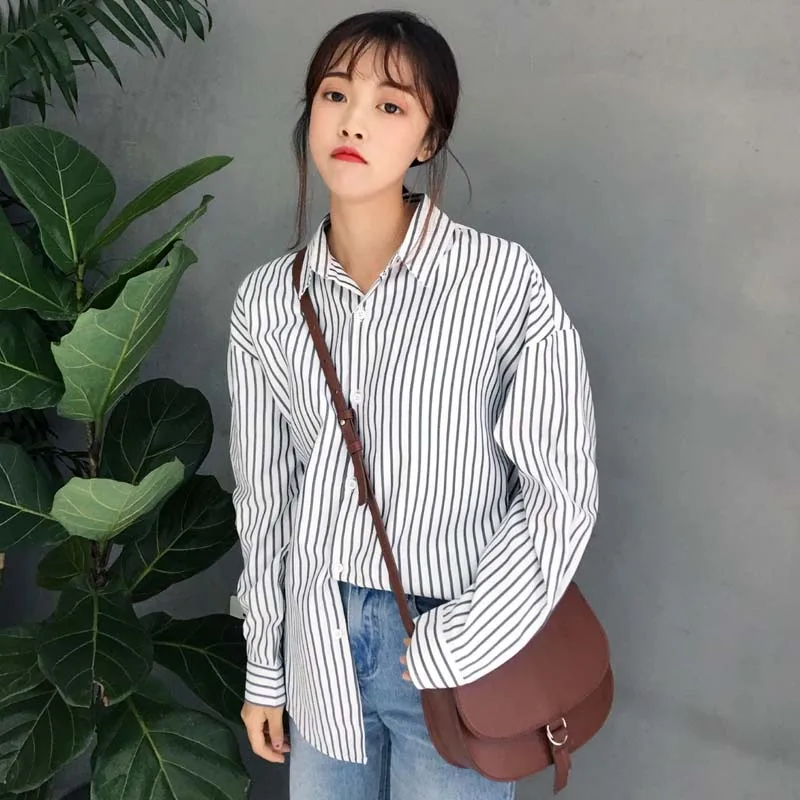 Женская свободная рубашка с длинным рукавом, Повседневная винтажная верхняя одежда в Корейском стиле Харадзюку, весна-осень
Женская свободная рубашка с длинным рукавом, Повседневная винтажная верхняя одежда в Корейском стиле Харадзюку, весна-осень