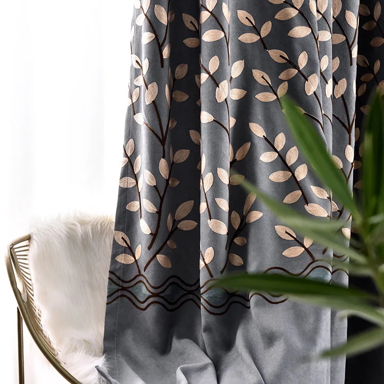European Style Curtain Luxury Custom Curtains Living Room Embroidered Jacquard Fabric Floor Curtains For Bedroom
European Style Curtain Luxury Custom Curtains Living Room Embroidered Jacquard Fabric Floor Curtains For Bedroom