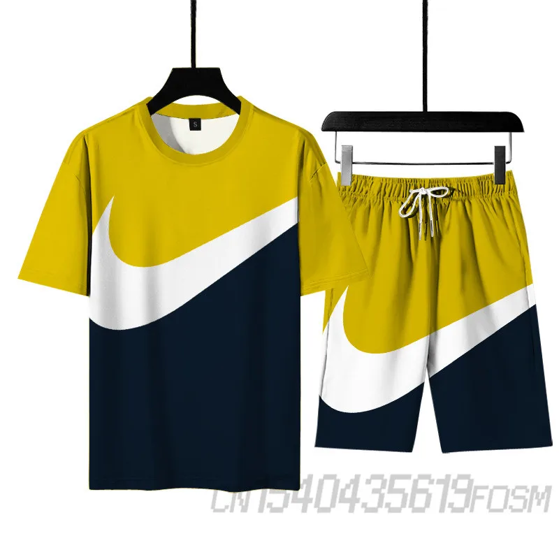 Summer men's and women's fashion casual T-shirt shorts 2-piece sportswear running fitness training suit 3D2021 popular
Summer men's and women's fashion casual T-shirt shorts 2-piece sportswear running fitness training suit 3D2021 popular