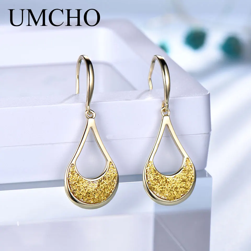 UMCHO Fashion 925 Sterling Silver Golden Sequin Women Drop Earrings for Party Wedding Birthday Gifts Fine Jewelry Decorations
UMCHO Fashion 925 Sterling Silver Golden Sequin Women Drop Earrings for Party Wedding Birthday Gifts Fine Jewelry Decorations