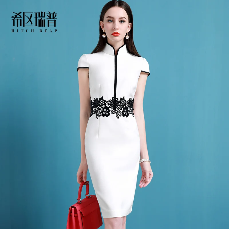 Elegant Modified Fashion Cheongsam Dress White Dress Short Chinese Style Girl Spring And Summer
Elegant Modified Fashion Cheongsam Dress White Dress Short Chinese Style Girl Spring And Summer