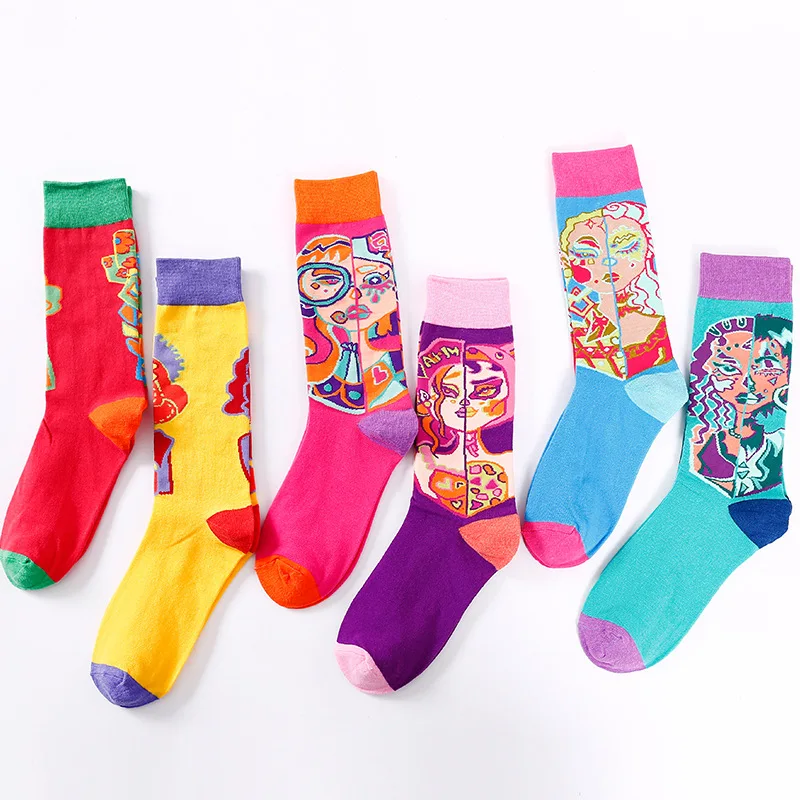 Ulzzang Creativity Cartoon Printed Long Crew Socks Women Fashion Skateboard Novelty Funny Happy Socks Couple Floor Tube Sock
Ulzzang Creativity Cartoon Printed Long Crew Socks Women Fashion Skateboard Novelty Funny Happy Socks Couple Floor Tube Sock