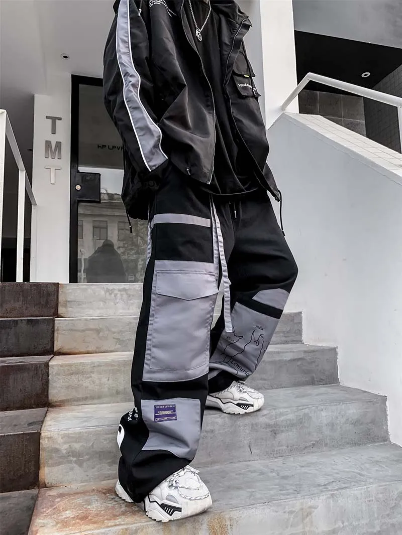 Colour Block Cargo Pants Men Streetwear Hip hop Loose fit Trousers Casual Pants Harajuku Man Fashion V2-1997
Colour Block Cargo Pants Men Streetwear Hip hop Loose fit Trousers Casual Pants Harajuku Man Fashion V2-1997