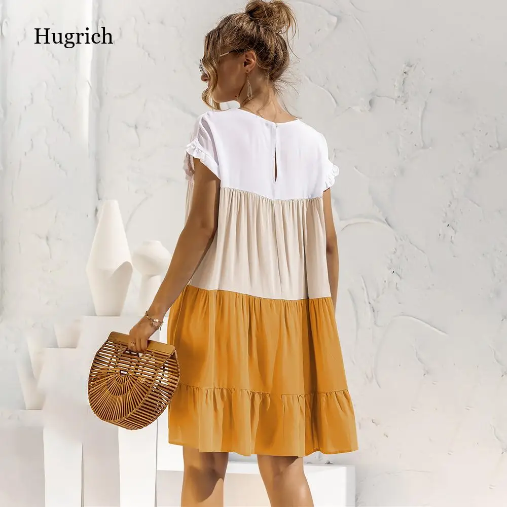 Summer Casual Loose OverSize Dress Women Short Sleeve Patchwork Big Ruffles Dress 2021 Fashion Green Female Beach Dresses
Summer Casual Loose OverSize Dress Women Short Sleeve Patchwork Big Ruffles Dress 2021 Fashion Green Female Beach Dresses