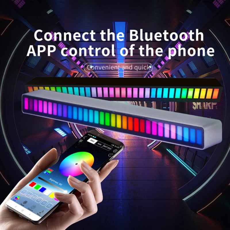 Музыкальный светильник с управлением звуком, лампа с 32 светодиосветодиодный для создания ритма и атмосферы окружающей среды, с поддержкой ... 
Музыкальный светильник с управлением звуком, лампа с 32 светодиосветодиодный для создания ритма и атмосферы окружающей среды, с поддержкой ...